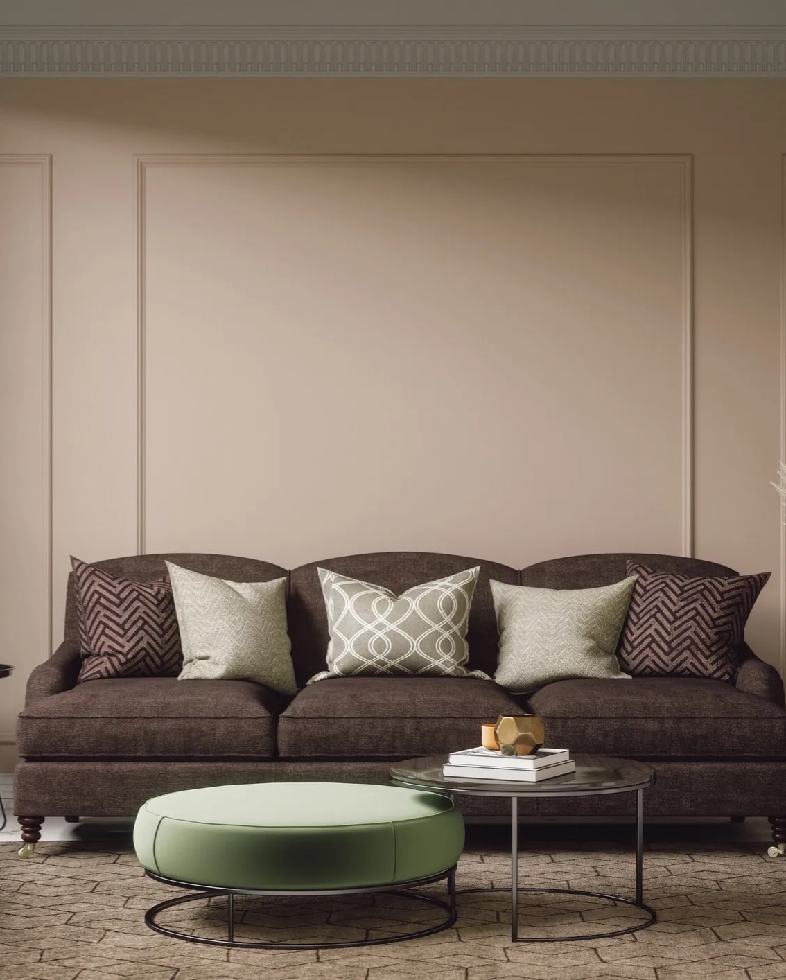Decorated living room
